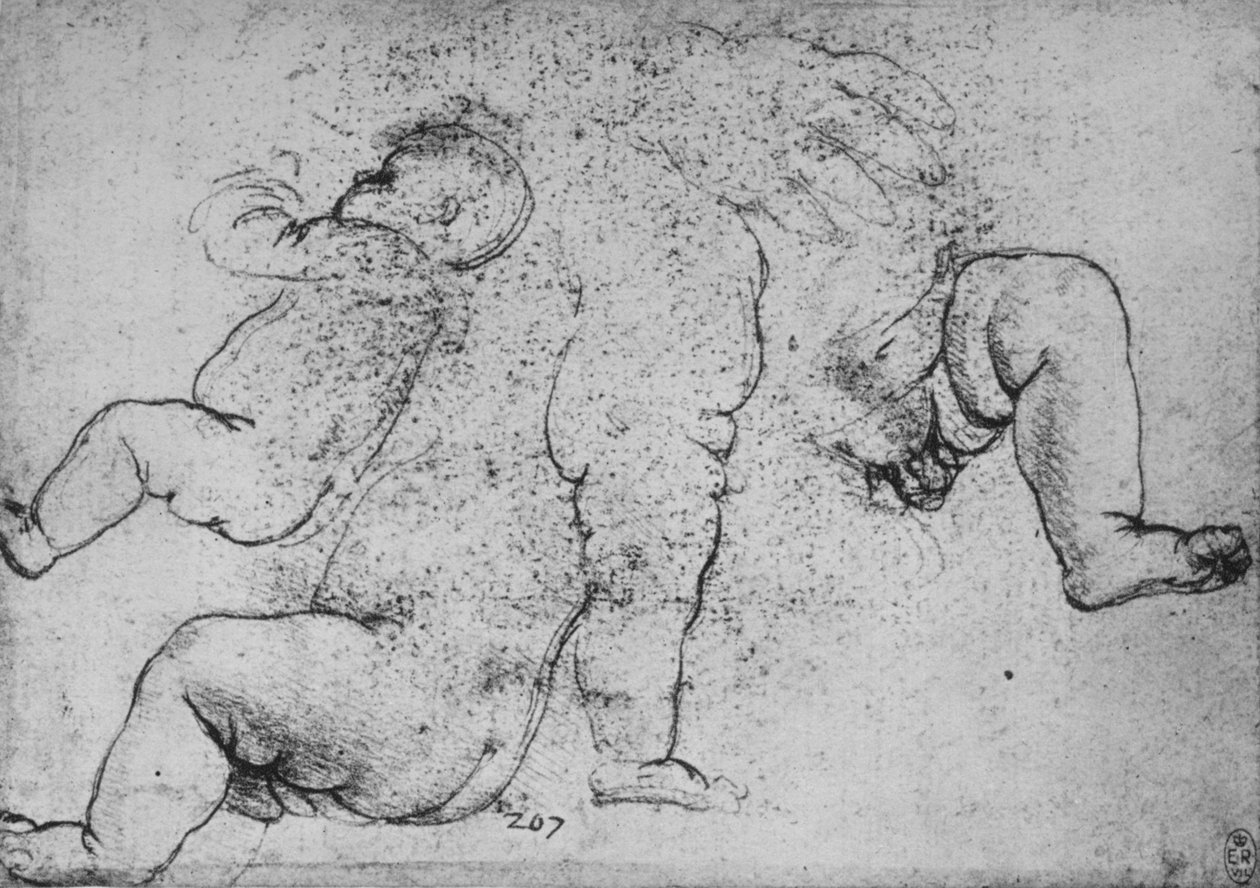 《儿童研究》，c1490，1945年 作者 达芬奇（Leonardo da Vinci）