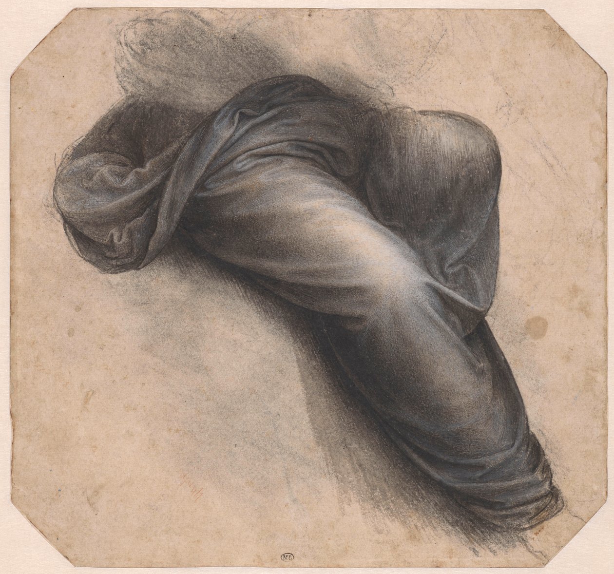 圣母子与圣安妮的研究，约1508年。 作者 达芬奇（Leonardo da Vinci）