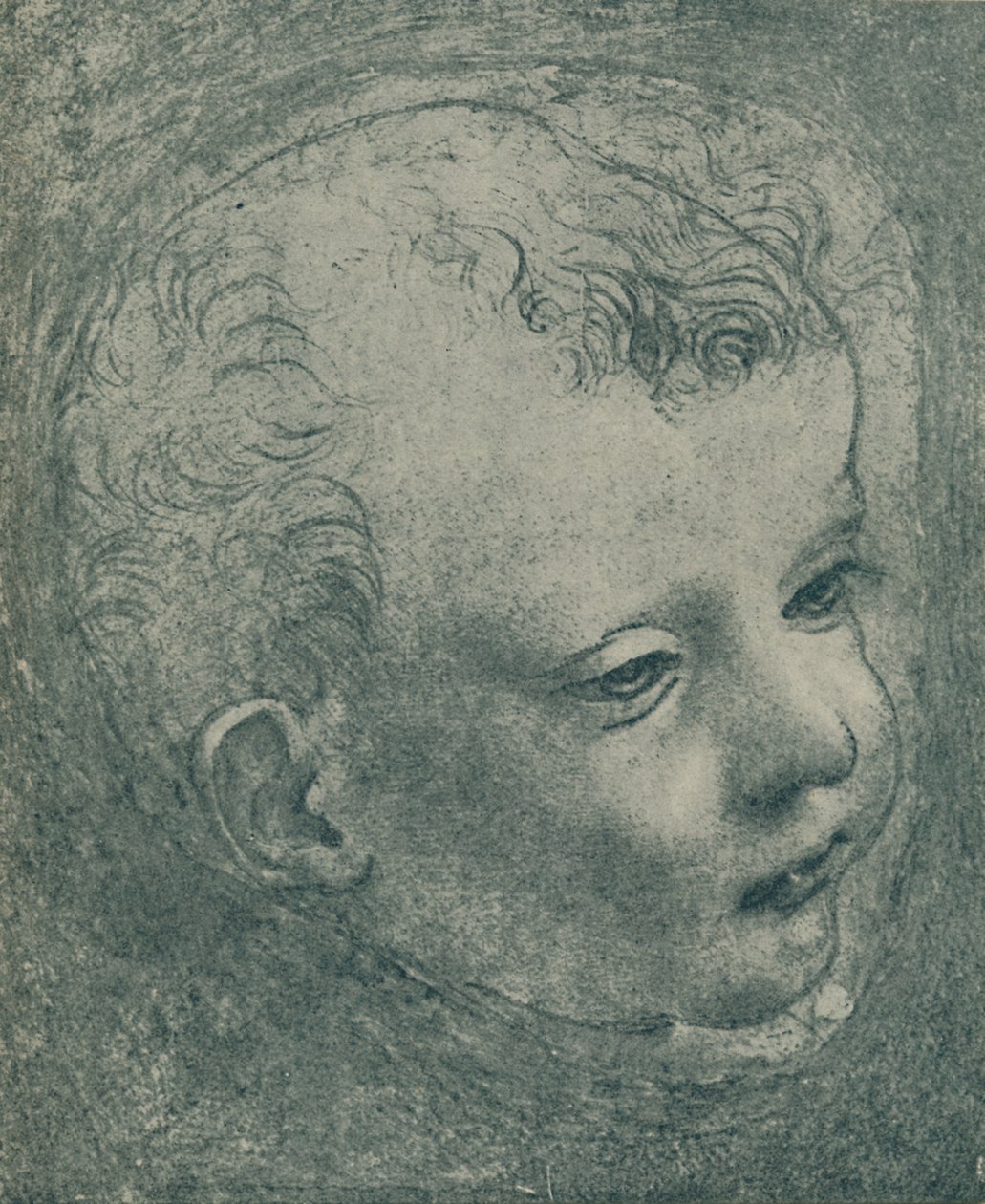 1932年，孩子头的研究（1482-1483） 作者 达芬奇（Leonardo da Vinci）