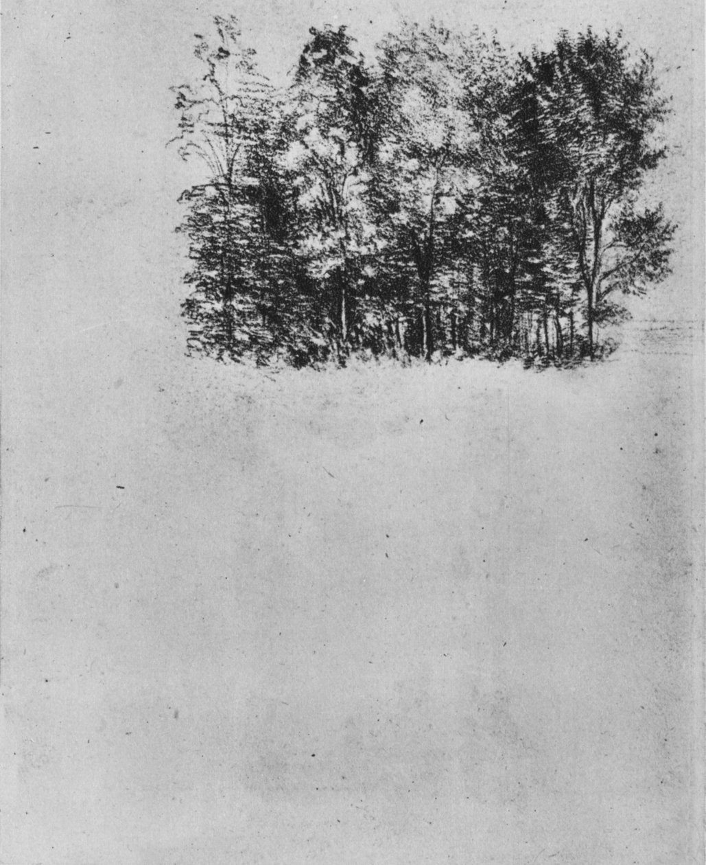 《公墓研究》，c1480，1945年 作者 达芬奇（Leonardo da Vinci）