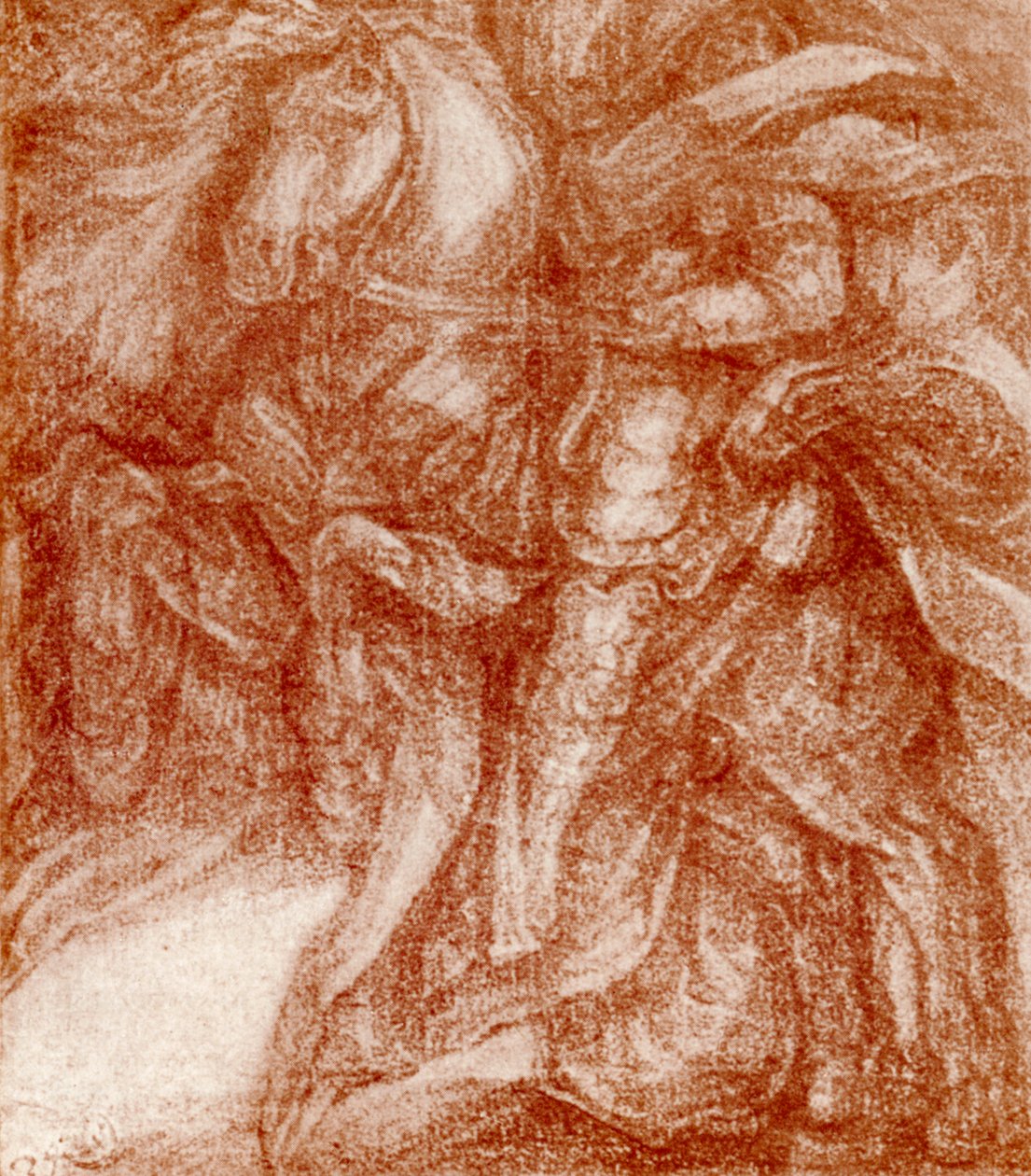 莱昂纳多·德·芬奇，《研究骑士》，1913年 作者 达芬奇（Leonardo da Vinci）