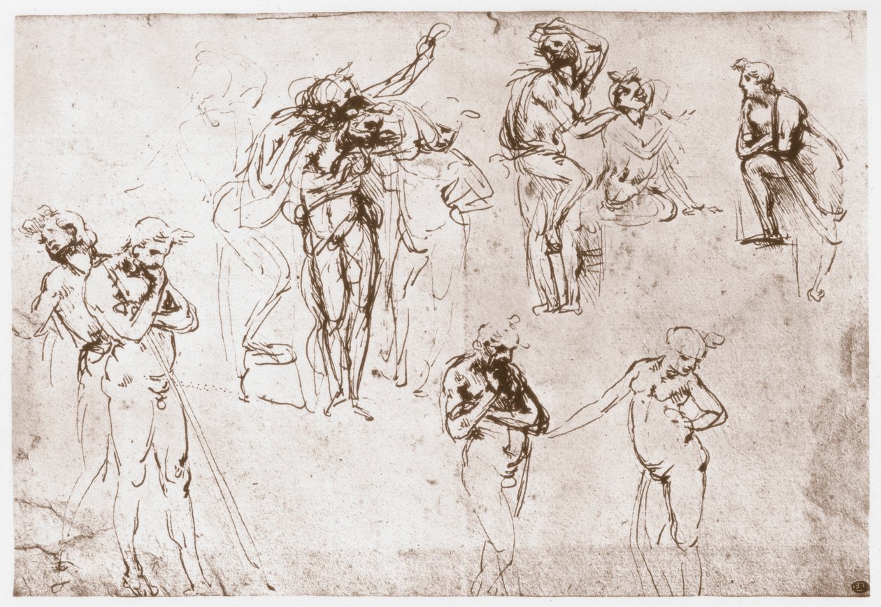 国王的崇拜，c1481 作者 达芬奇（Leonardo da Vinci）