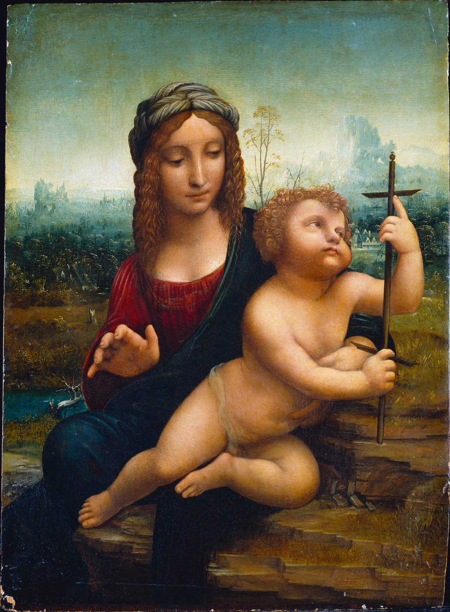 绕线者的圣母 作者 达芬奇（Leonardo da Vinci）