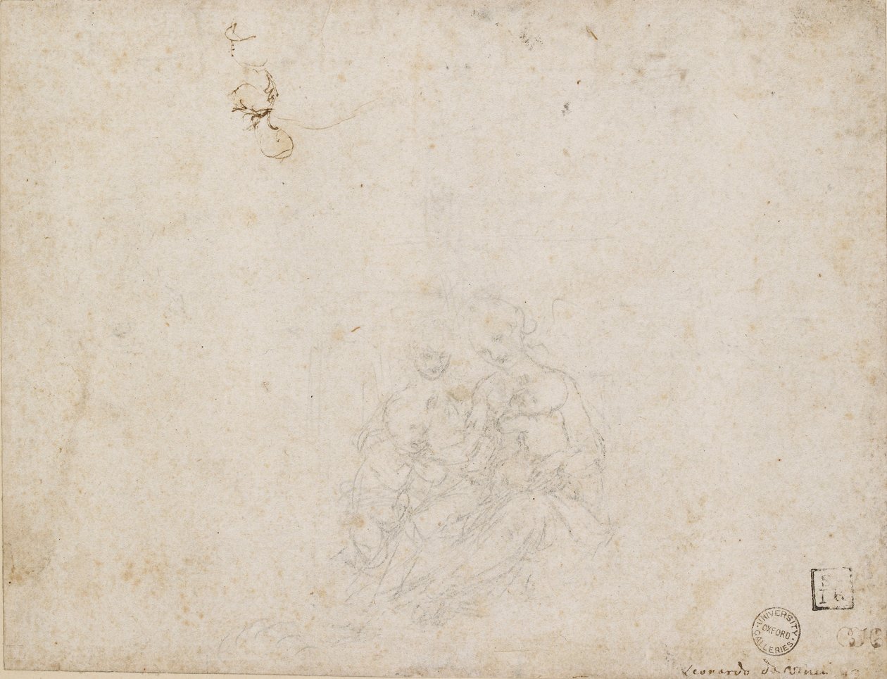 崇拜的圣母和儿童，1472-1519年 作者 达芬奇（Leonardo da Vinci）