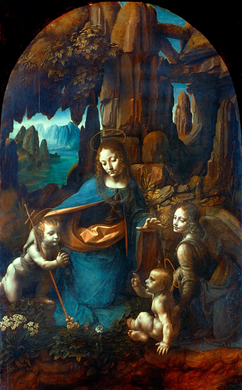 岩石圣母（1491-1519） 作者 达芬奇（Leonardo da Vinci）