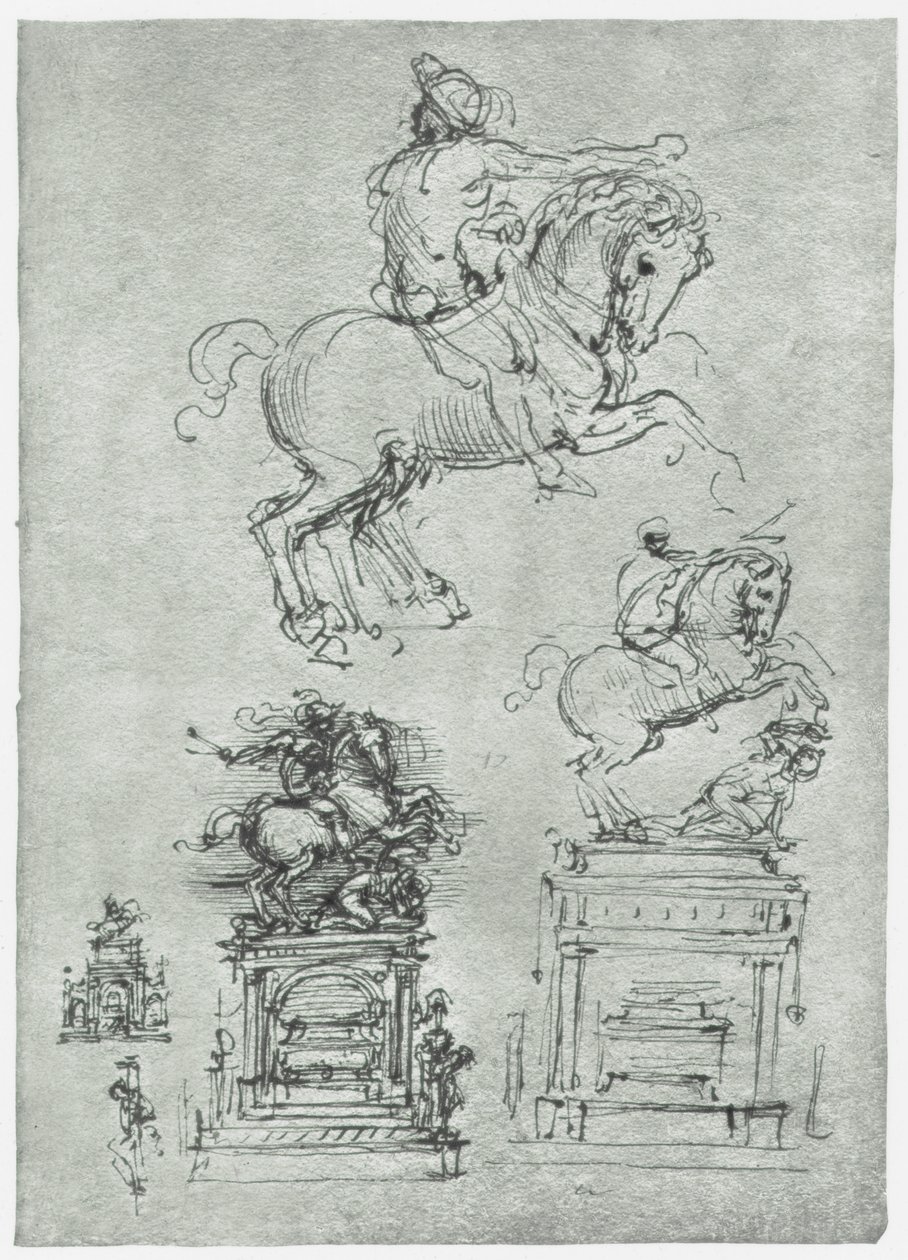 特里维尔齐奥纪念碑，c1511 作者 达芬奇（Leonardo da Vinci）