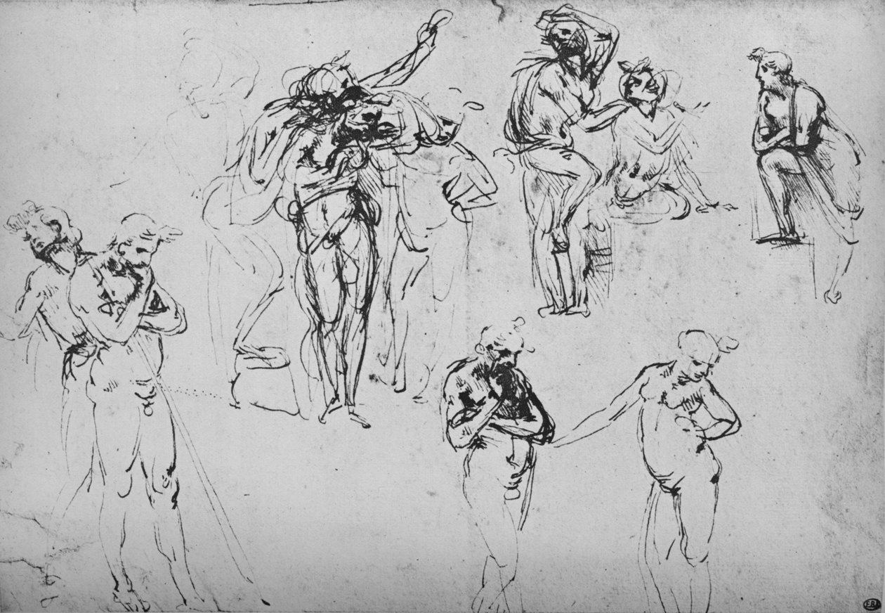 各种团体和单一人物，c1480 1945年 作者 达芬奇（Leonardo da Vinci）