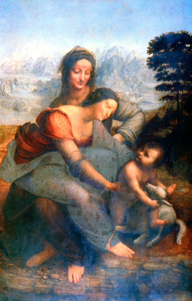 圣母子与圣安妮（1502-1516） 作者 达芬奇（Leonardo da Vinci）