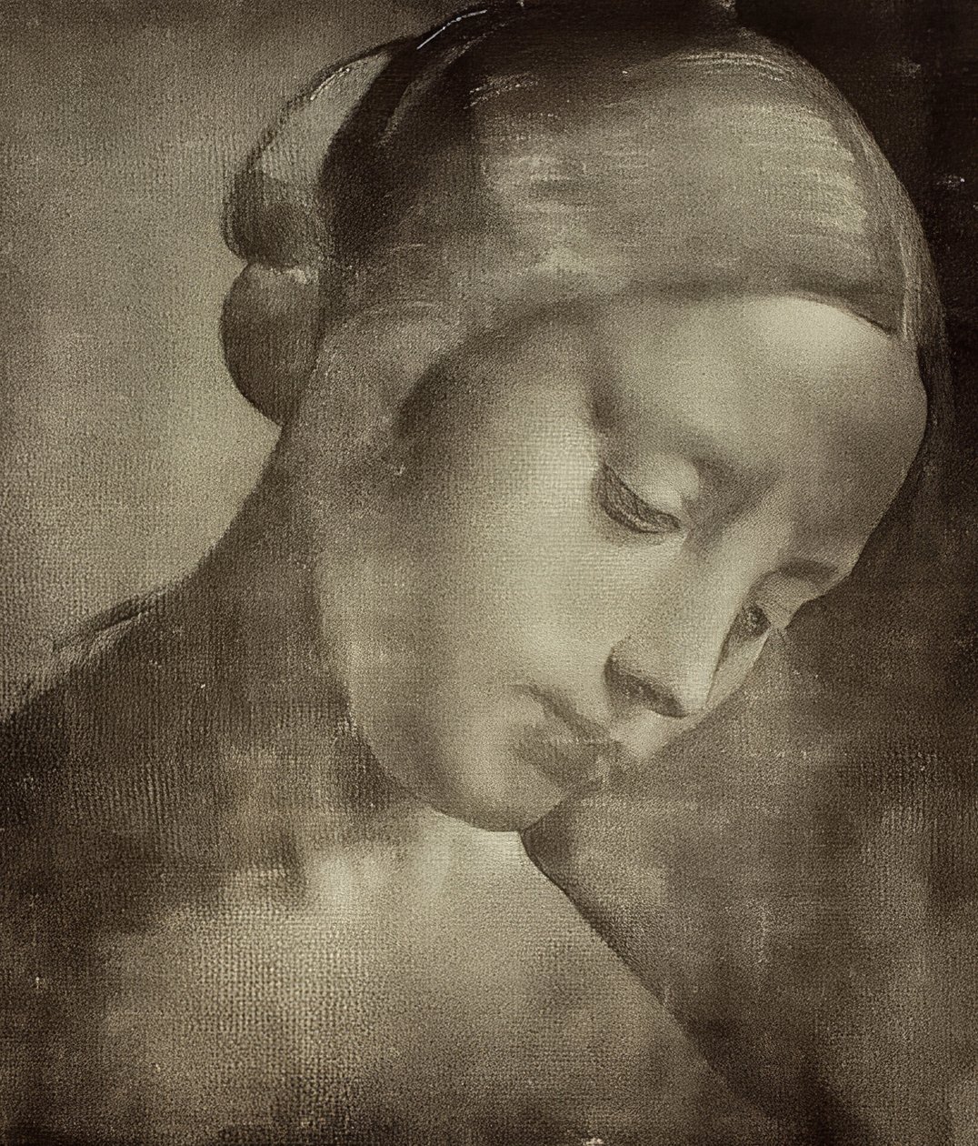 女头大约1470-1519 作者 达芬奇（Leonardo da Vinci）