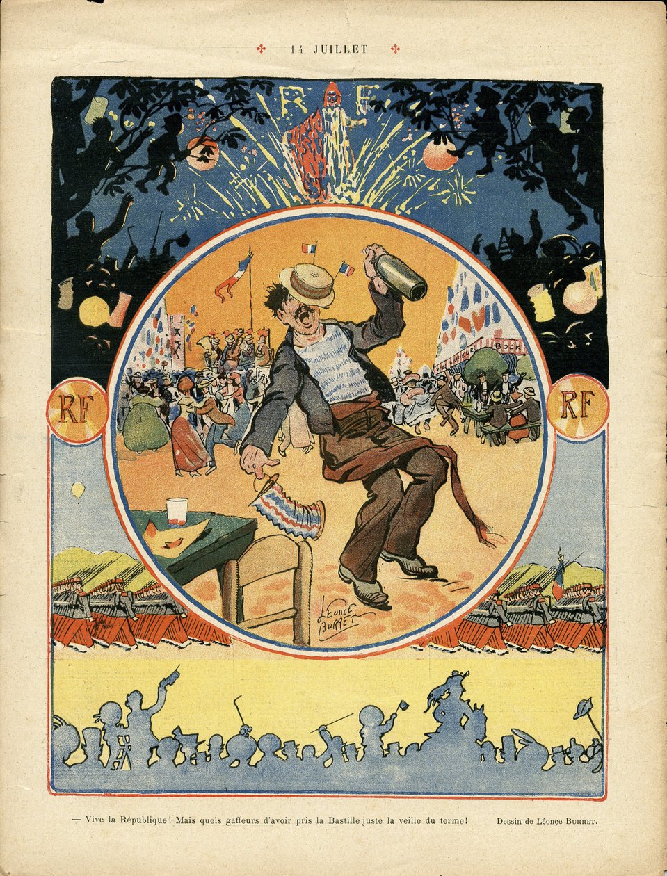 Le Rire》中 Leonce Burret（1865-1915 年）的插图 作者 莱昂斯·伯雷特
