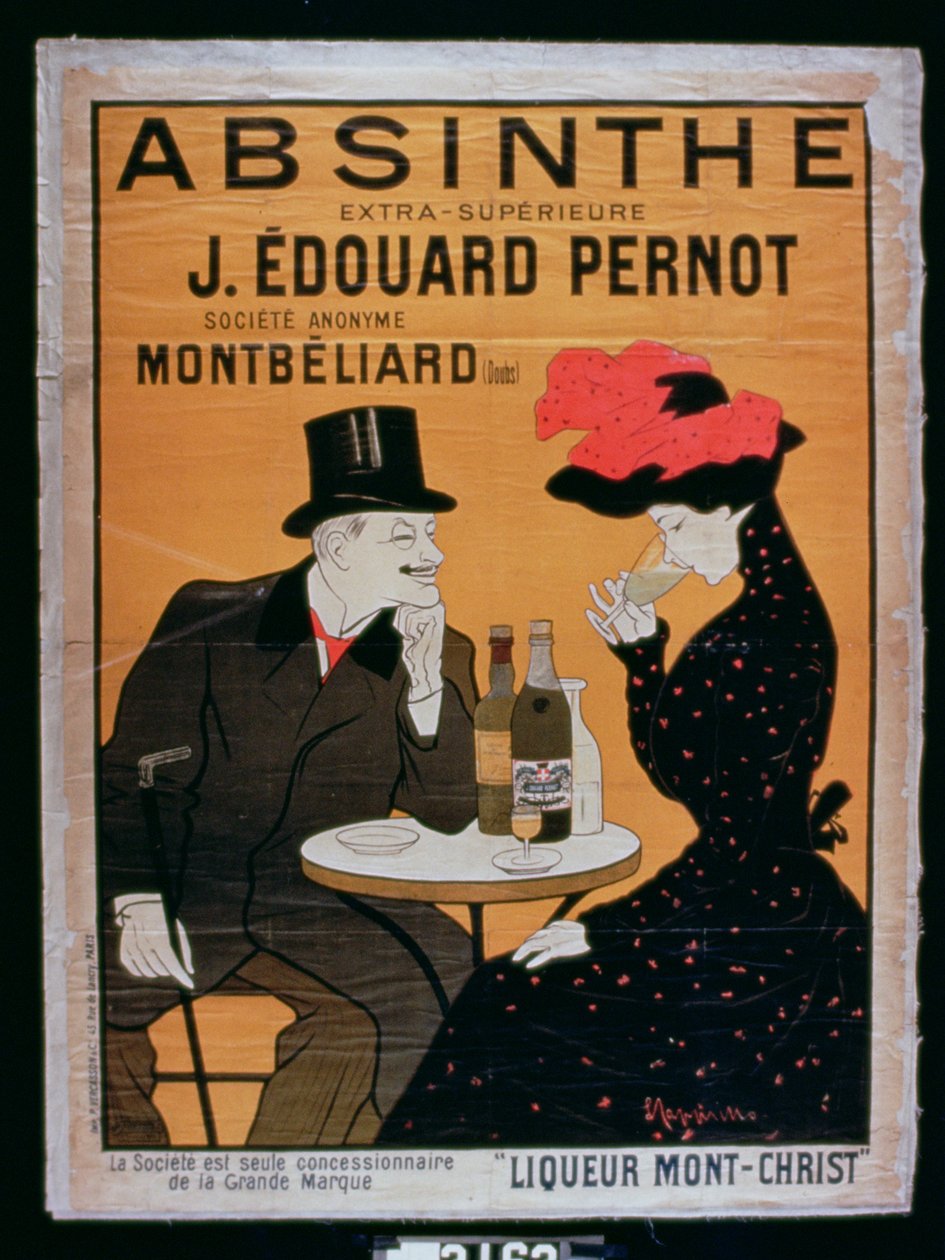 &39;Absinthe Extra Superior&39;，由J. Edward Pernot为Montbeliar，Liquer Mont-Christ制作 作者 莱昂内托·卡皮耶洛