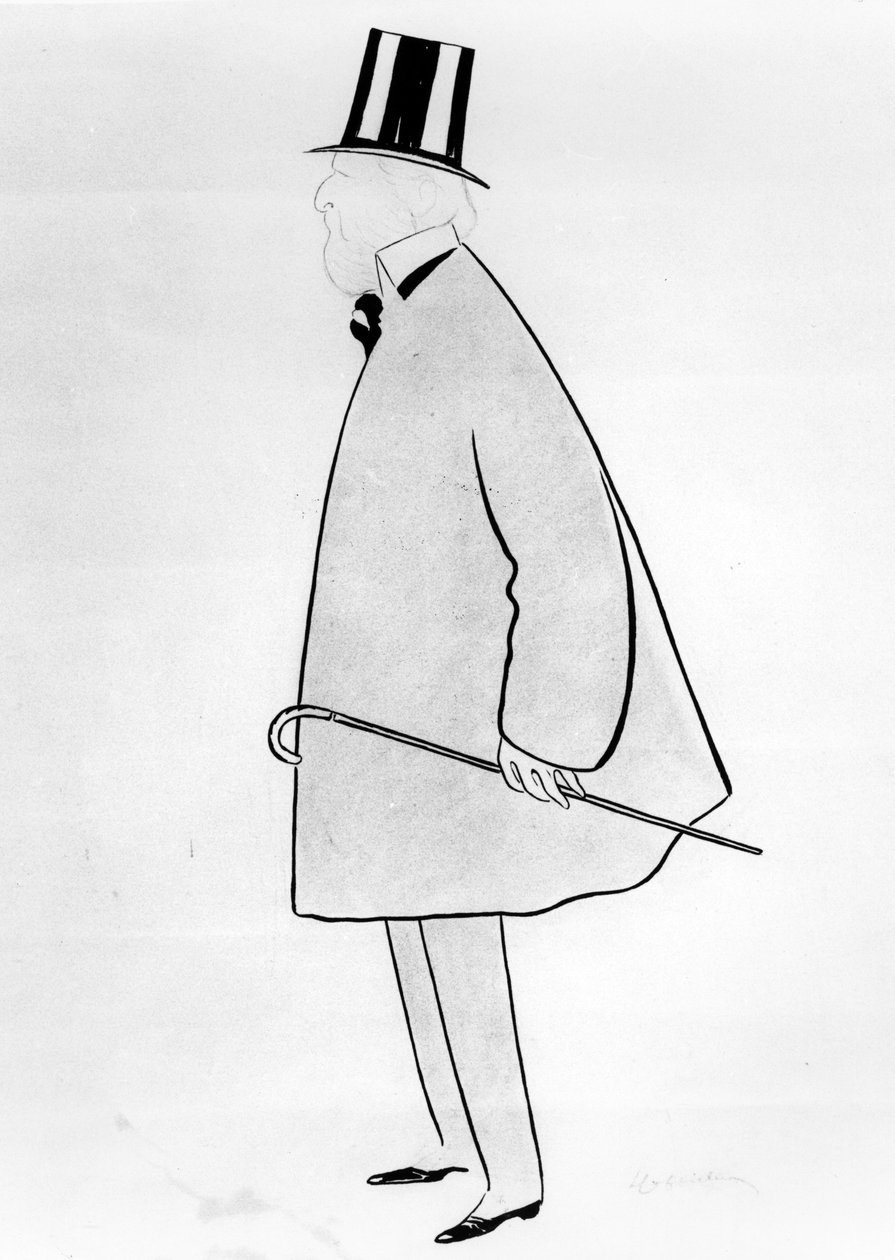 Jacques Doucet的漫画，c.1910-29（墨水在纸上） 作者 莱昂内托·卡皮耶洛