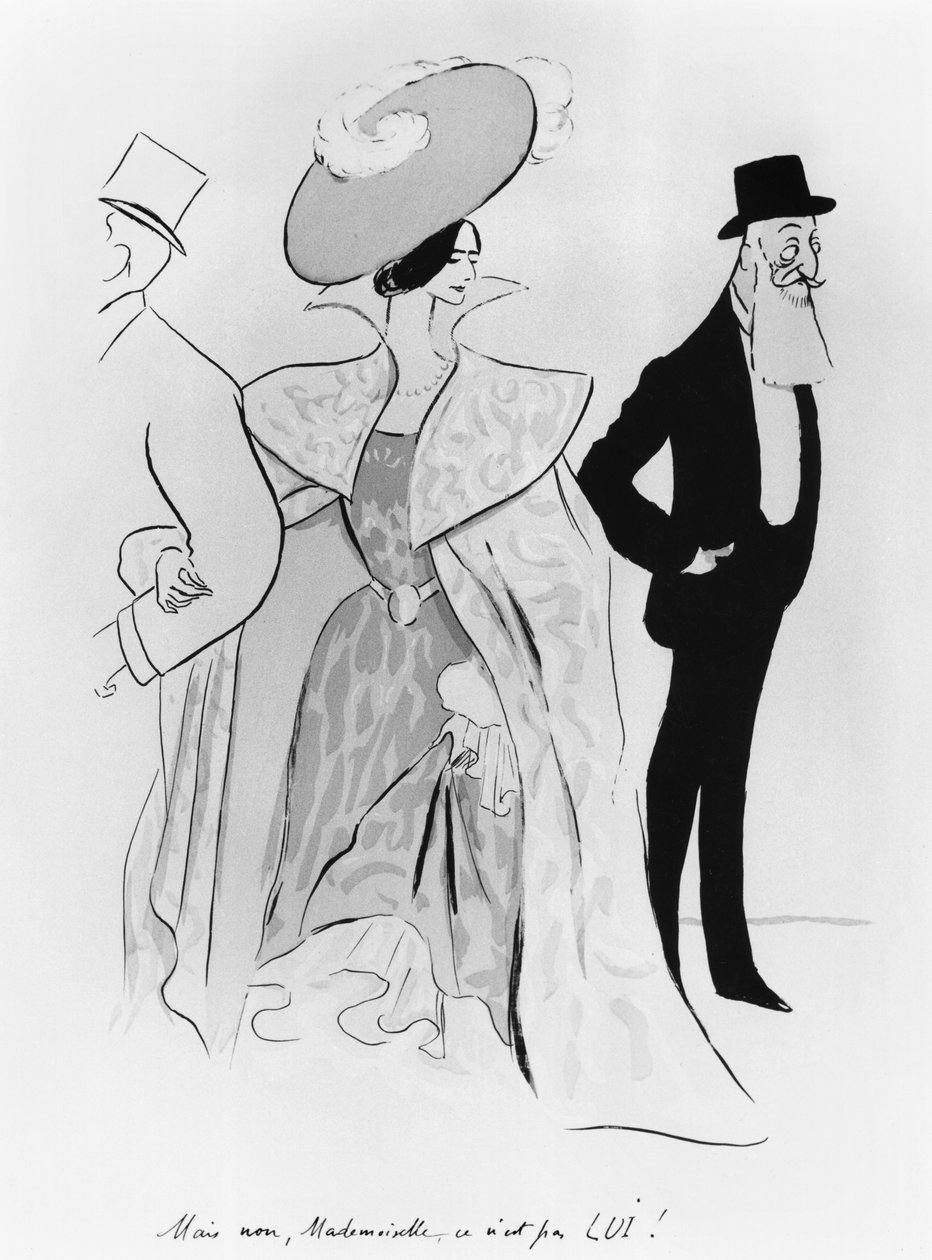 Leopold II（1835-1909）和Cleo de Merode（1873-1966）的漫画 作者 莱昂内托·卡皮耶洛