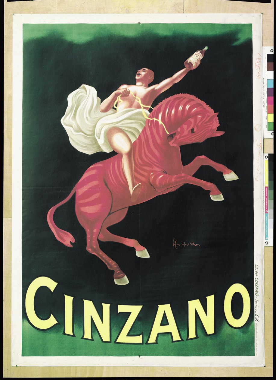 海报广告Cinzano，1925年 作者 莱昂内托·卡皮耶洛
