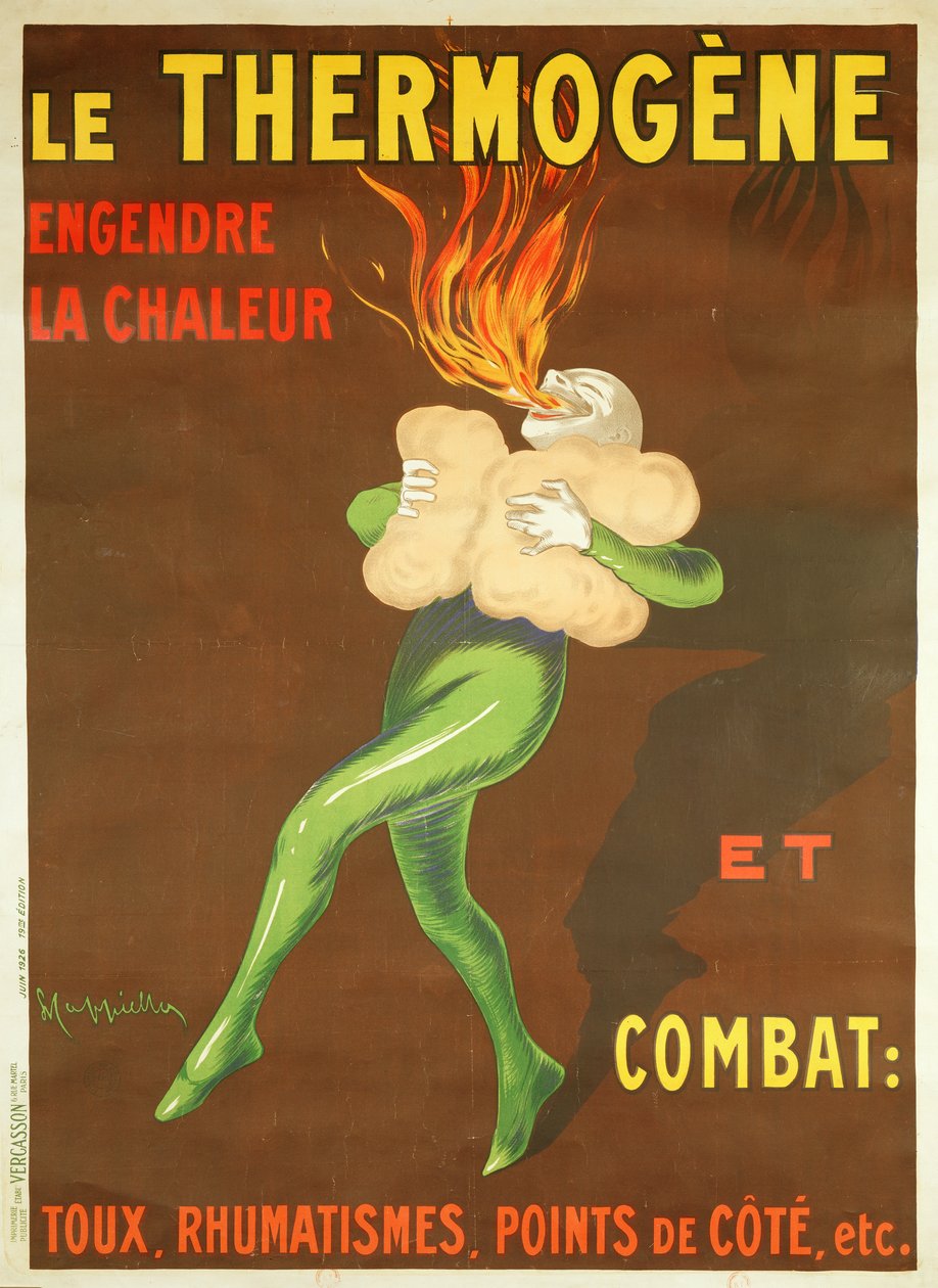 宣传&39;Thermogene&39;加热垫的海报，1926年 作者 莱昂内托·卡皮耶洛