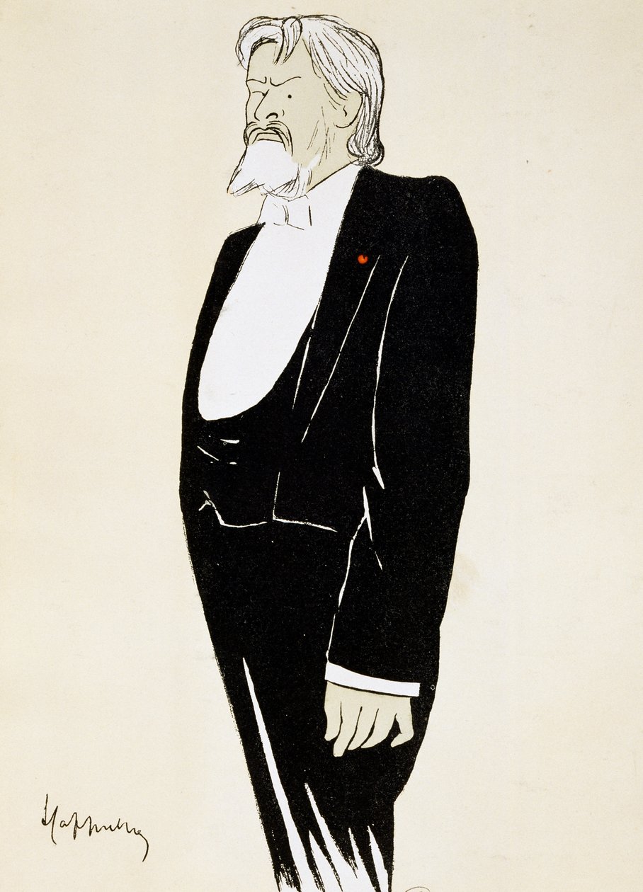 演员让·穆内-苏利 (1841-1916)，莱昂内托·卡皮耶罗 (1875-1942) 的漫画 作者 莱昂内托·卡皮耶洛