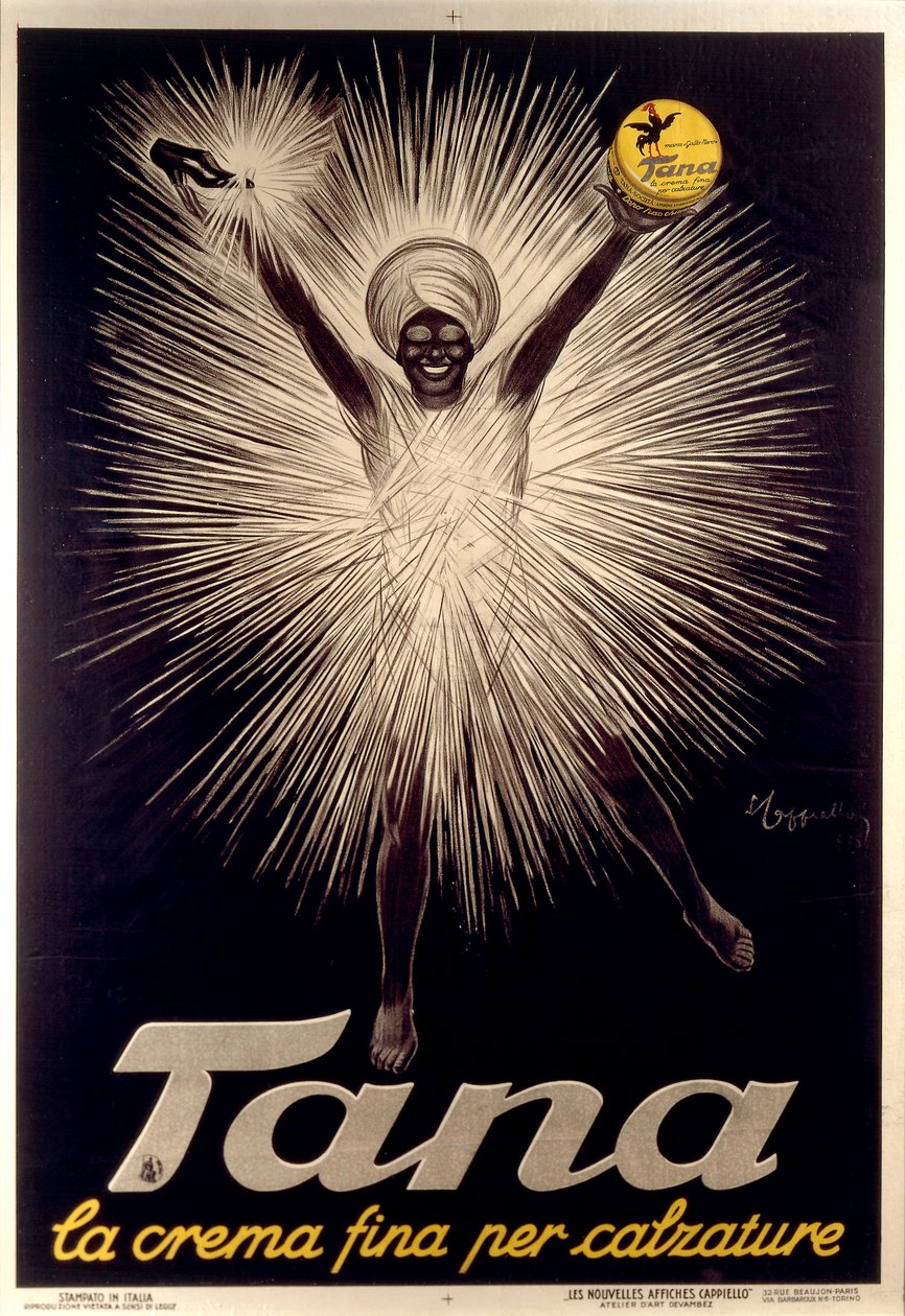 Leonetto Cappiello 的 Tana 鞋油广告，海报 作者 莱昂内托·卡皮耶洛