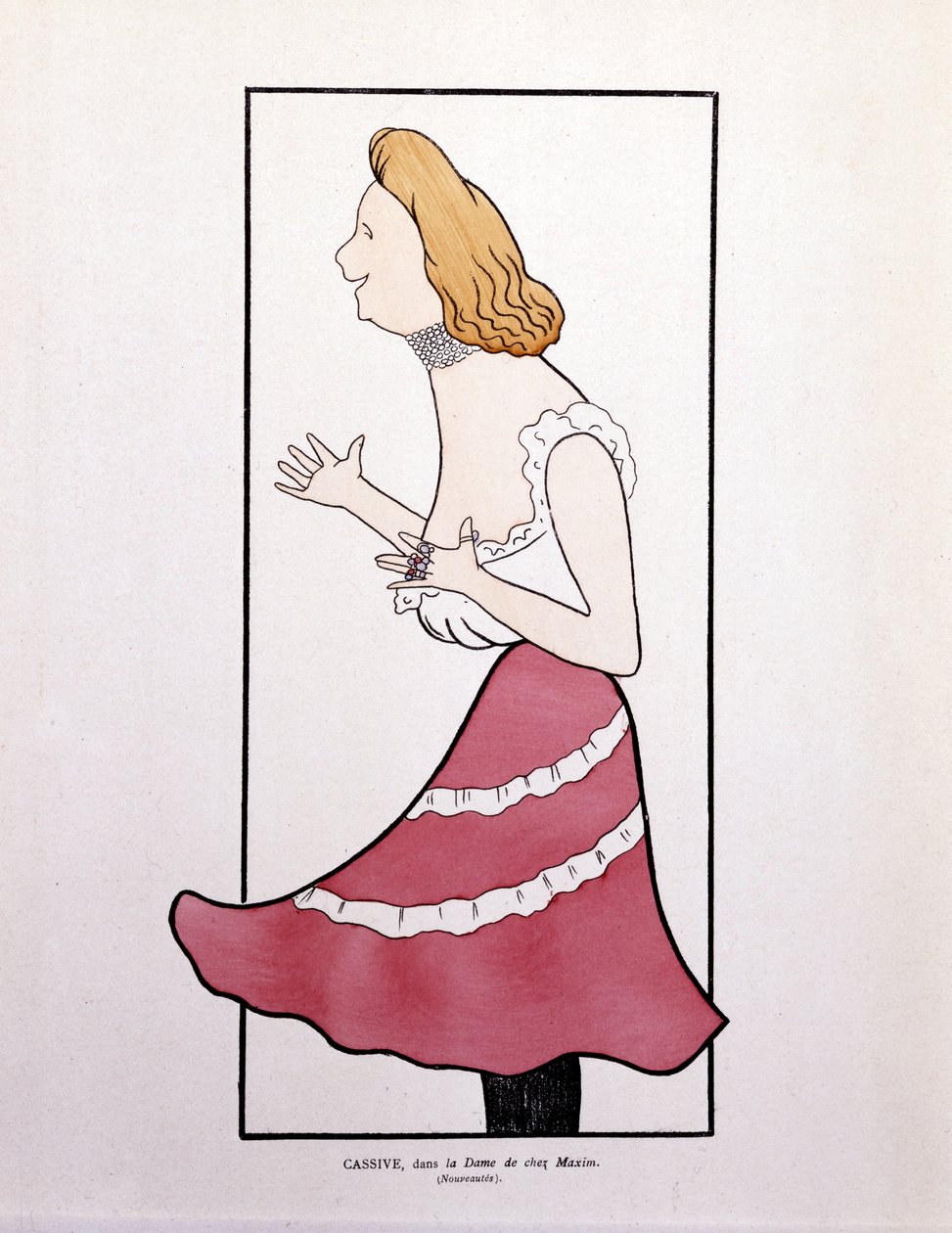Armande Cassive，在 "La Dame de Chez Maxim "中，漫画 作者 莱昂内托·卡皮耶洛