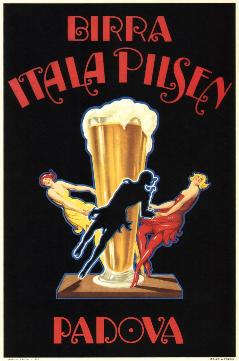 Birra Itala Pilsen (poster) 作者 莱昂内托·卡皮耶洛