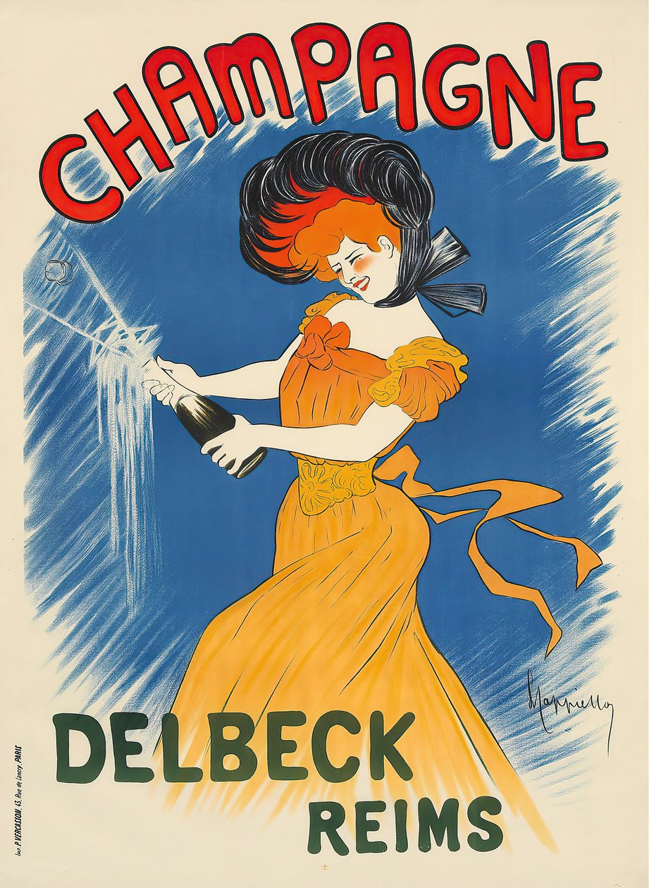 Champagne Delbeck ，约1902年。 作者 莱昂内托·卡皮耶洛
