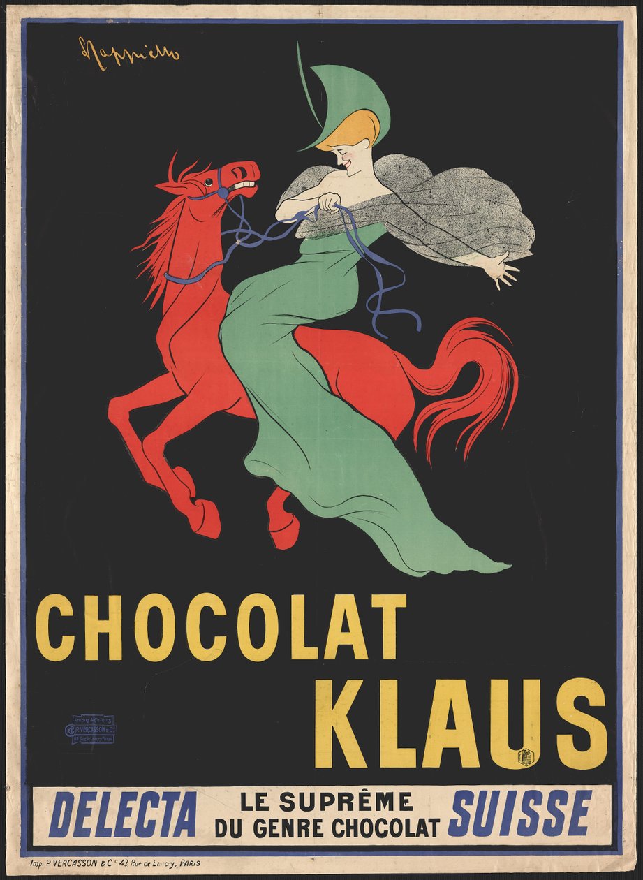 Chocolat Klaus , 1902年。 作者 莱昂内托·卡皮耶洛