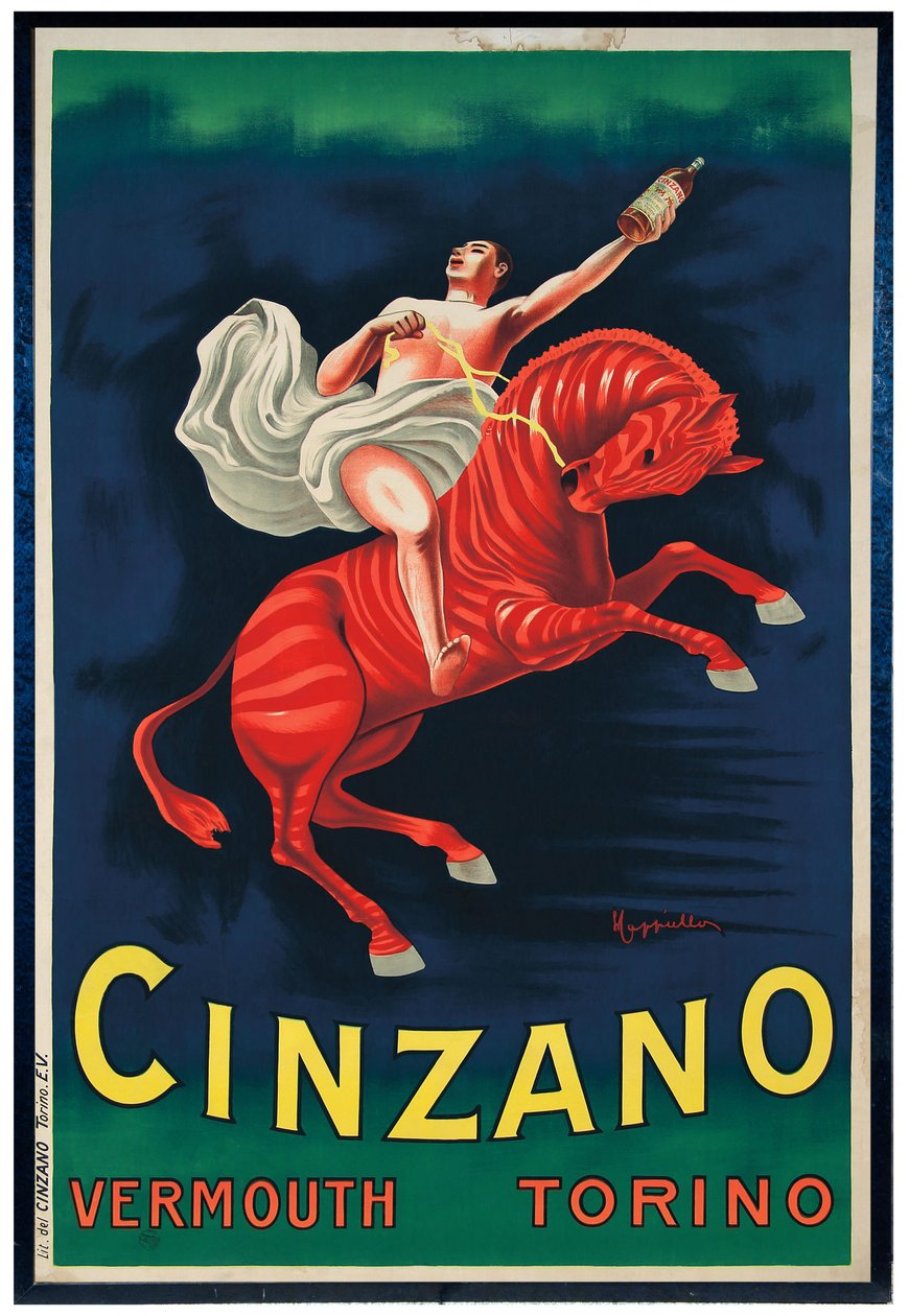Cinzano苦艾酒都灵，1910年。 作者 莱昂内托·卡皮耶洛