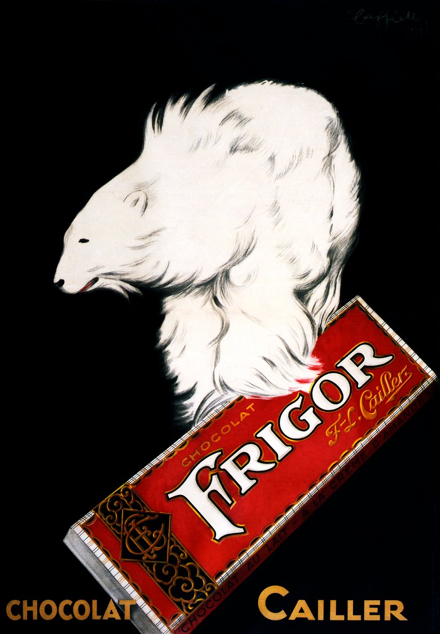Frigor Chocolate Poster by Leonetto Cappiello 作者 莱昂内托·卡皮耶洛