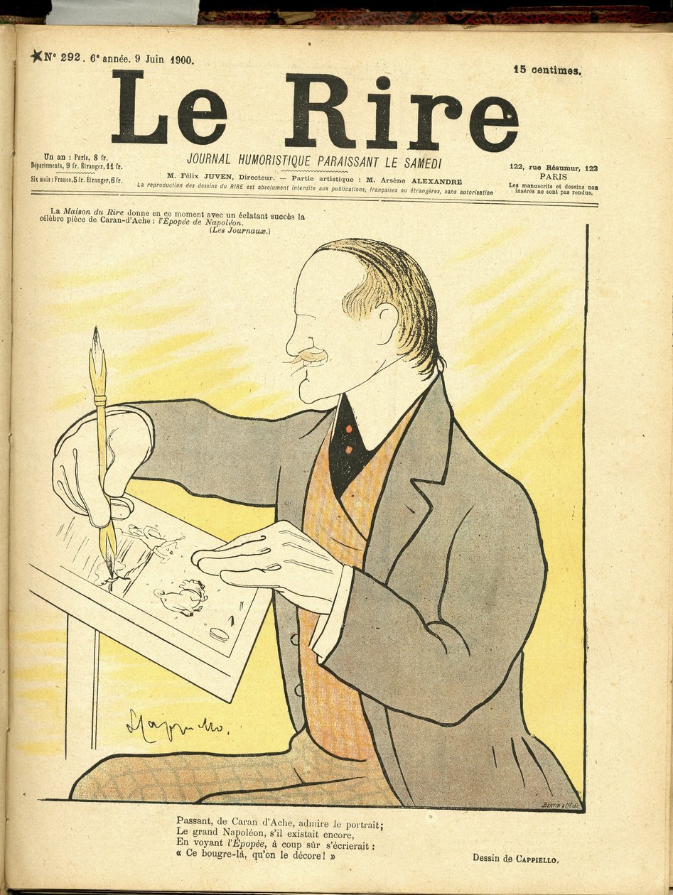 Illustration of Leonetto Cappiello dit Cappiello (1875-1942) for the Cover of Le Rire 作者 莱昂内托·卡皮耶洛