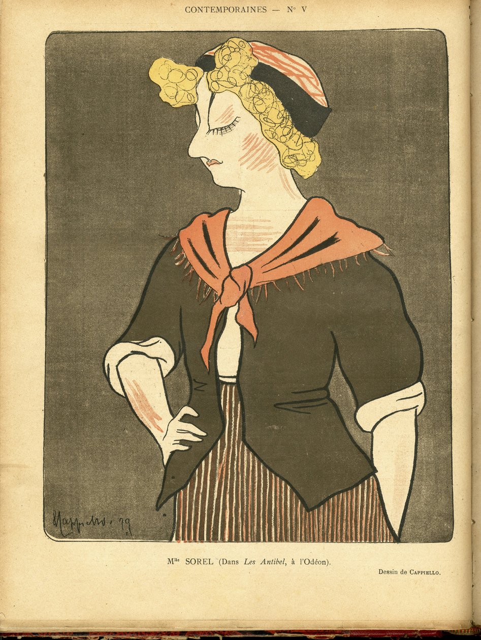 Illustration of Leonetto Cappiello dit Cappiello (1875-1942) in Le Rire 作者 莱昂内托·卡皮耶洛