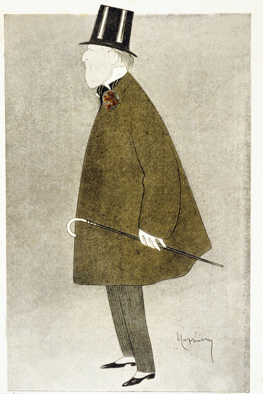 雅克-杜塞（1853-1929），法国时装设计师，以其优雅的连衣裙而闻名，用轻薄的半透明材料制成的叠加粉彩。 作者 莱昂内托·卡皮耶洛