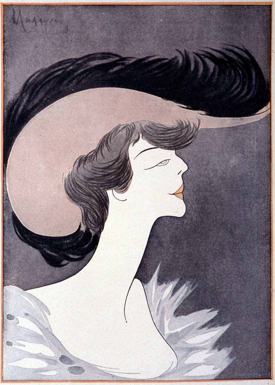 西奥多-罗斯福的女儿朗沃斯夫人（Alice Roosevelt Longworth）（1884 - 1980）的肖像。漫画作者Leonetto Cappiello。 作者 莱昂内托·卡皮耶洛