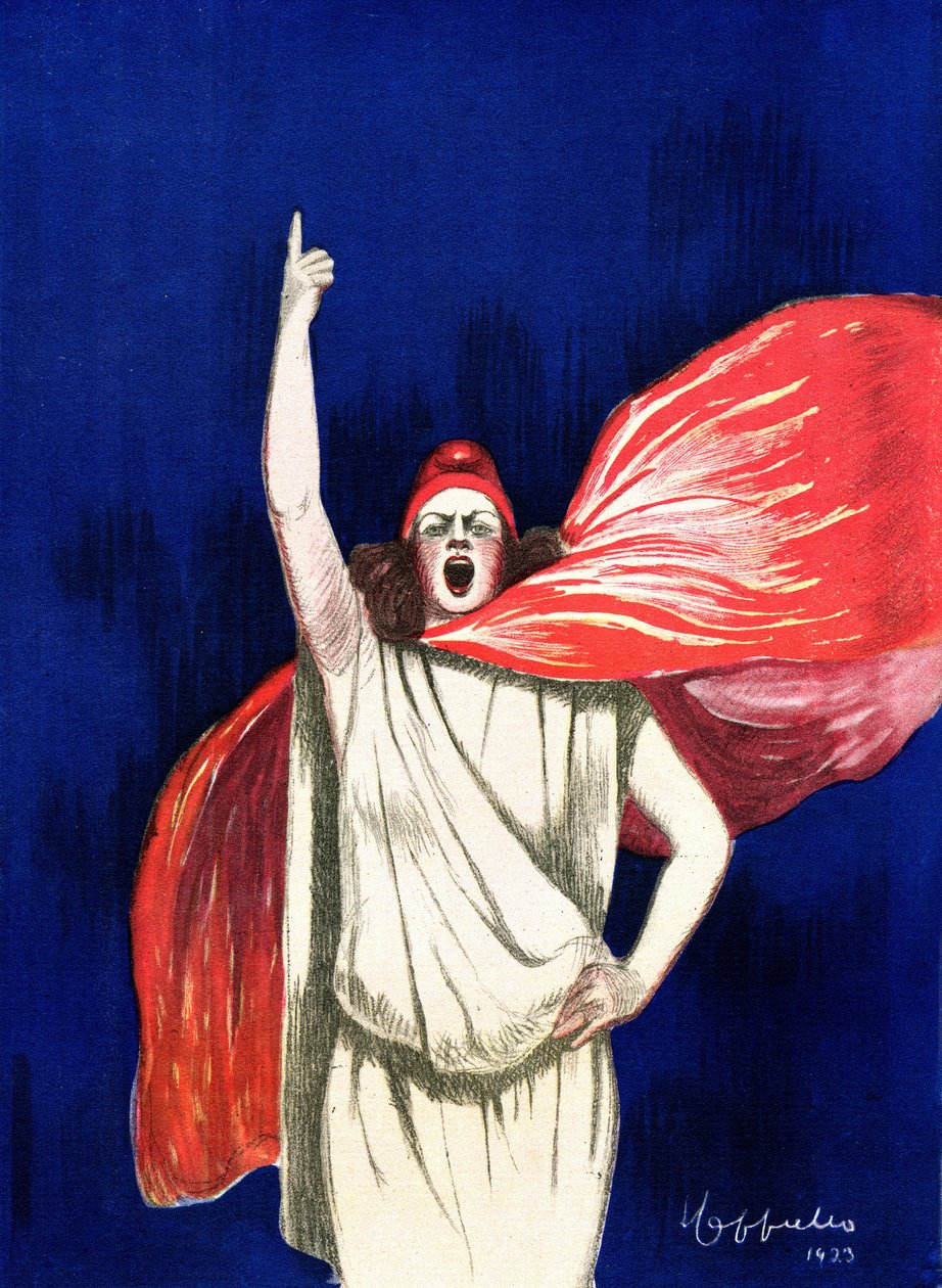 Leonetto Cappiello（1875-1942 年）1923 年创作的 "The Daily "海报 私人收藏 作者 莱昂内托·卡皮耶洛
