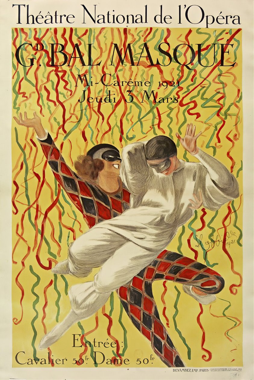 国家歌剧院，《米-卡莱姆大芭蕾》，1921年。 作者 莱昂内托·卡皮耶洛