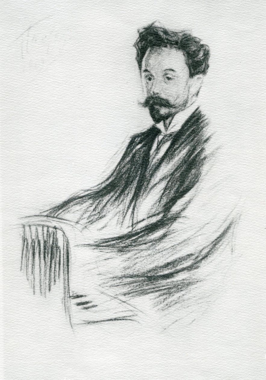 亚历山大·尼古拉耶维奇·斯克里亚宾（1827-1915），1909年 作者 列昂尼德·奥西波维奇·帕斯捷尔纳克