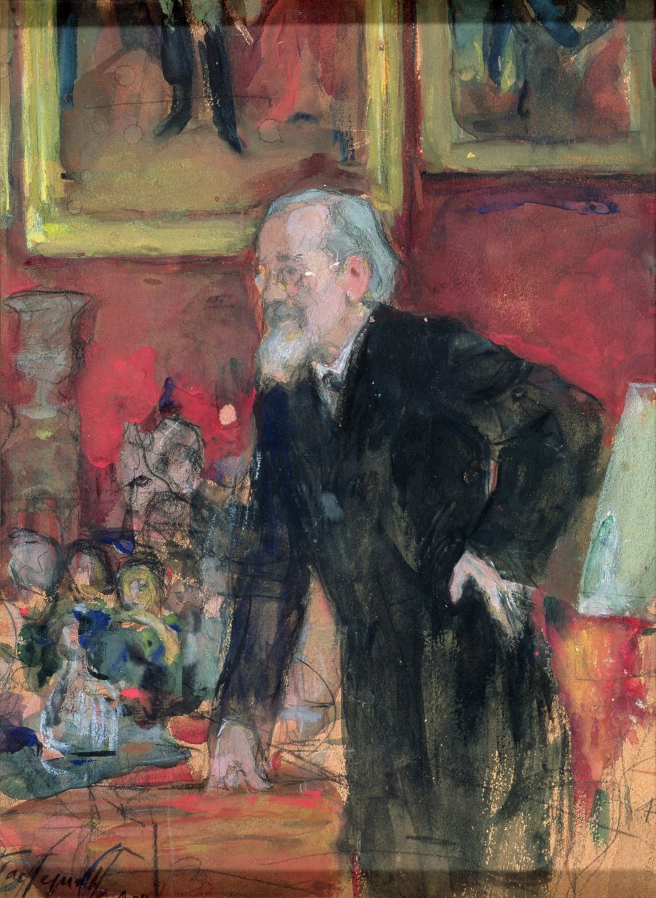 VO Klyuchevsky（1841-1911）1908年的肖像 作者 列昂尼德·奥西波维奇·帕斯捷尔纳克