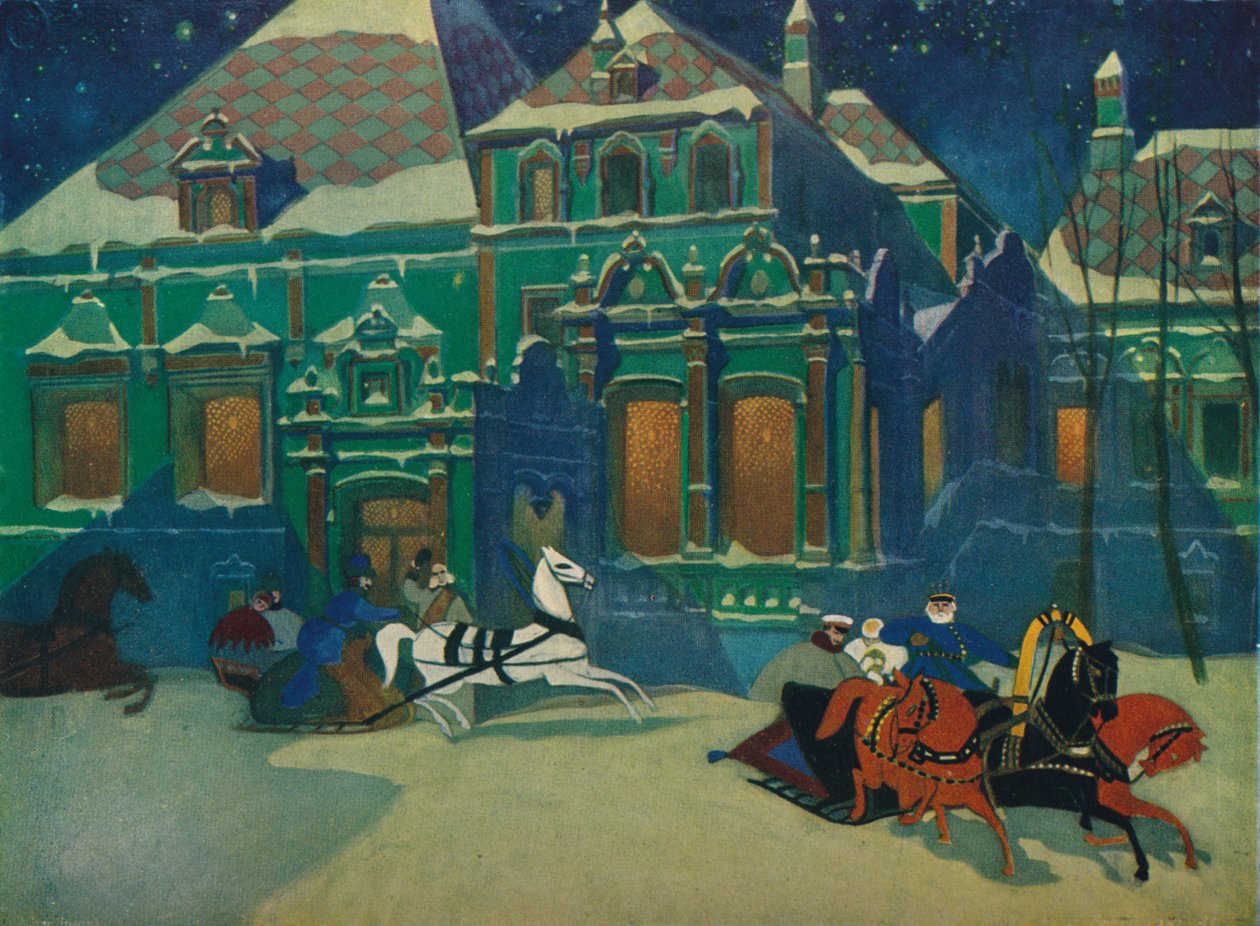 莫斯科尤苏波夫王子的博雅宫》，约1900年，1926年 作者 列昂尼德·布雷洛夫斯基
