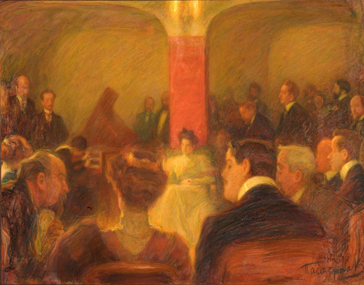 万达·兰道斯卡音乐会，1907年 作者 列昂尼德·奥西波维奇·帕斯捷尔纳克