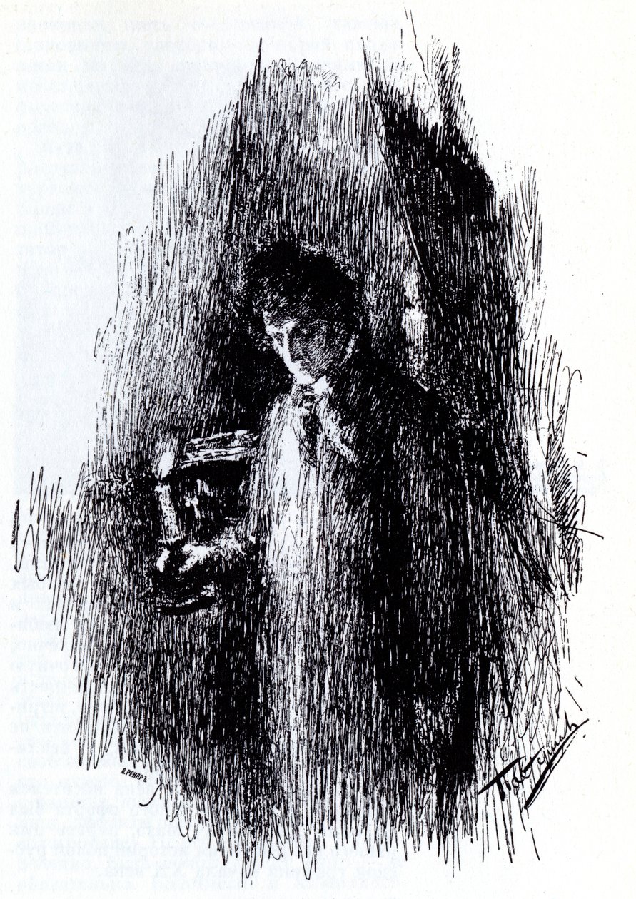 M. Lermontov的话剧《化装舞会》的插图，1891年 作者 列昂尼德·奥西波维奇·帕斯捷尔纳克
