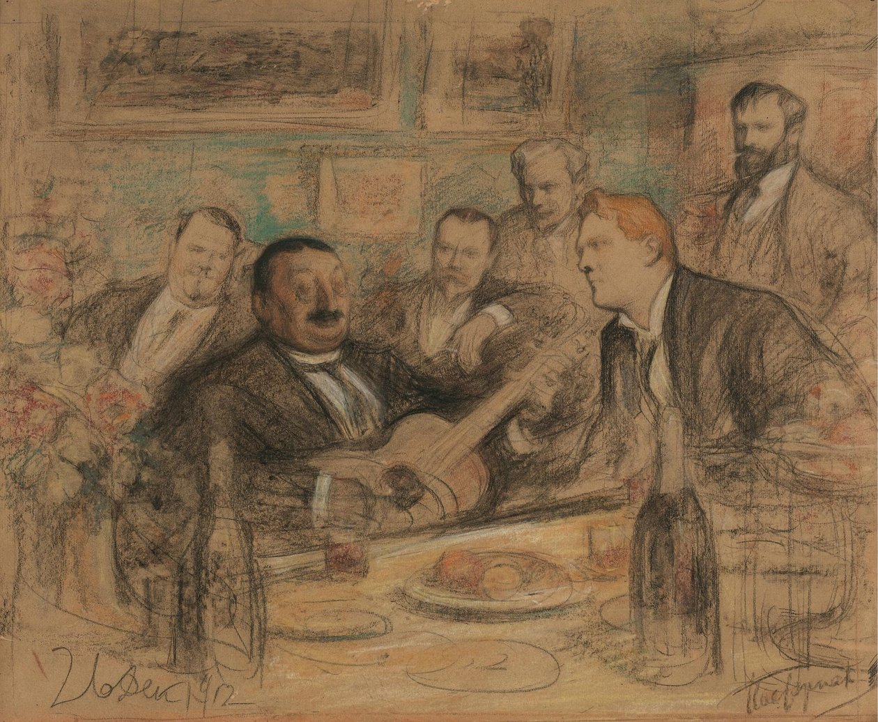 康斯坦丁·科罗文斯（Konstantin Korovins）命名日聚会，1912年 作者 列昂尼德·奥西波维奇·帕斯捷尔纳克