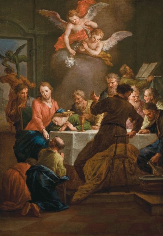 Jezus obhaja apostola PetranGerman：耶稣接待使徒彼得 作者 利奥波德层