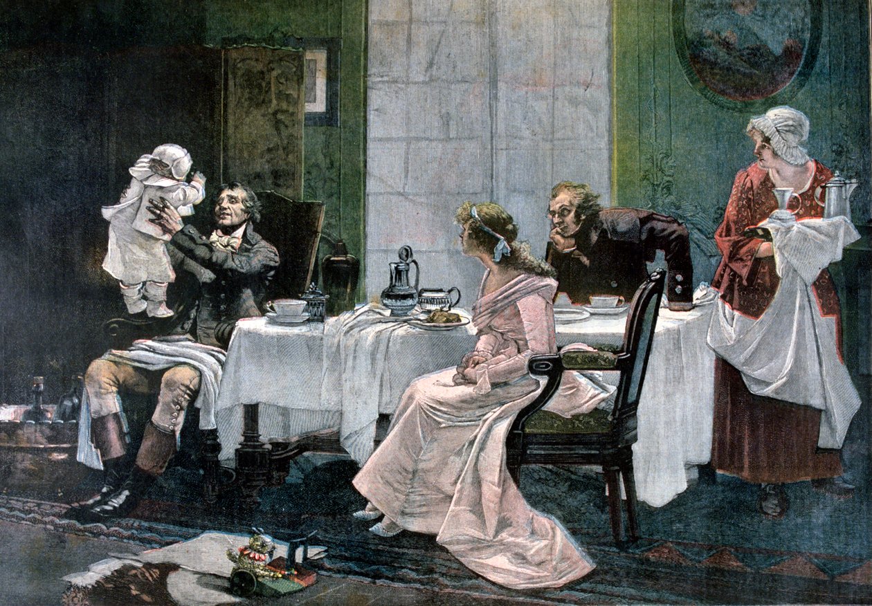 Camille Desmoulins午餐会，1892年 作者 利奥波德·弗拉门