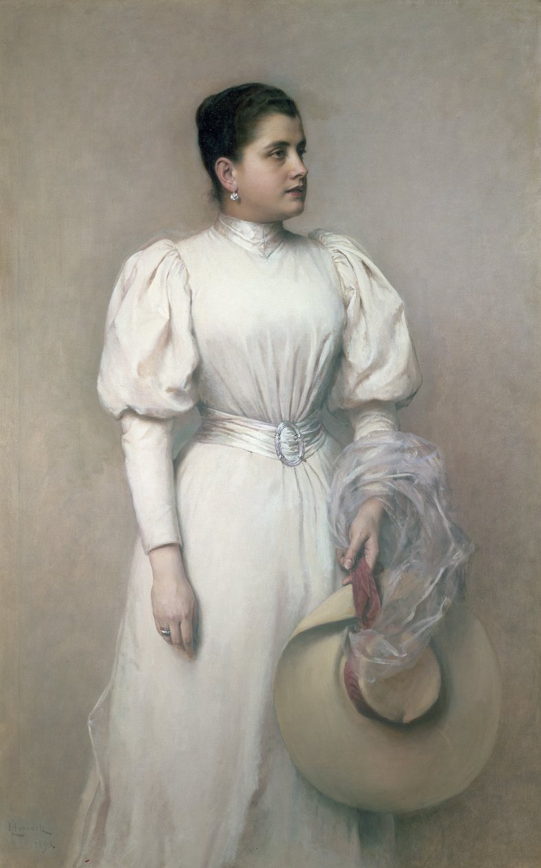 玛丽·雷纳德，歌剧演员，霍夫歌剧院和金斯基的妻子，1893年 作者 利奥波德·霍罗维兹