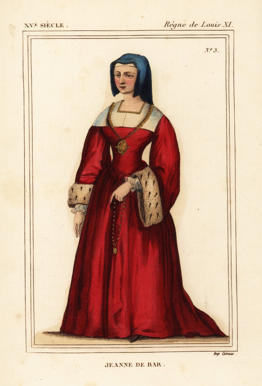 珍妮·德巴尔（Jeanne de Bar），路易·德·卢森堡的妻子罗伯特·德巴尔的独生女 作者 利奥波德·马萨德（Leopold Massard）