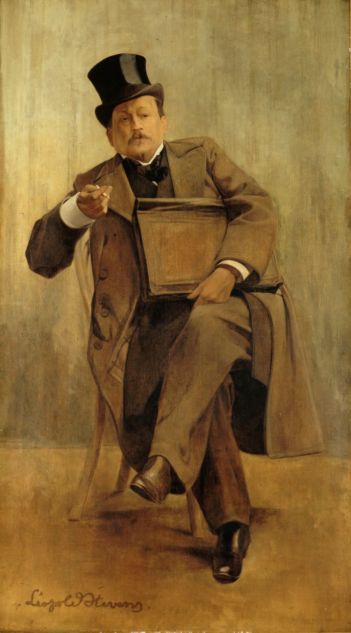 乔治-考特利的肖像，1858-1929，约1898。 作者 利奥波德·史蒂文斯