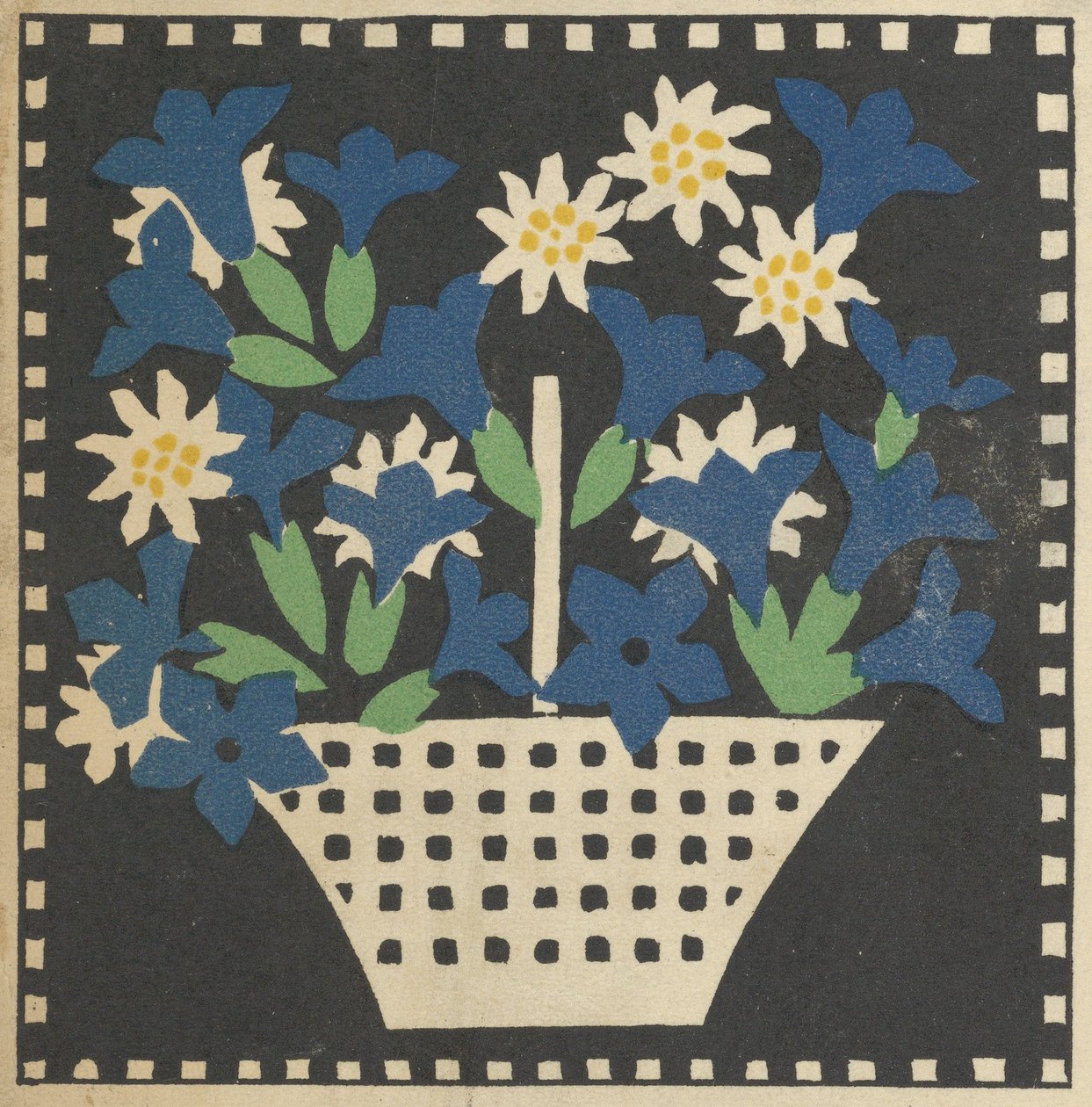 花篮，1907年。 作者 利奥波丁·科尔贝