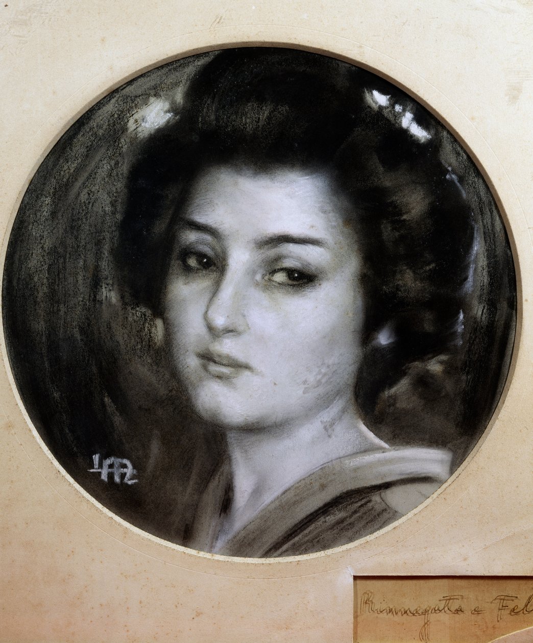 蝴蝶夫人，Leopoldo Metlicovitz (1868-1944) 为贾科莫·普契尼 (Giacomo Puccini) 的同名歌剧所作的素描 作者 利奥波多·梅特里科维奇