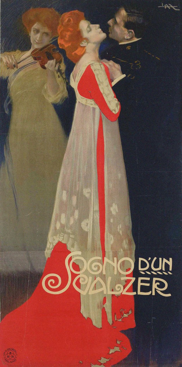 华尔兹之梦》，1910年。 作者 利奥波多·梅特里科维奇