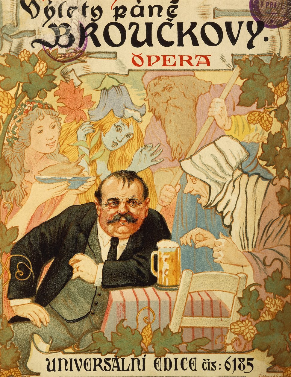 莱奥斯-雅纳切克的《布罗克先生的旅行》扉页 作者 里奥斯·贾纳切克（Leos Janacek）