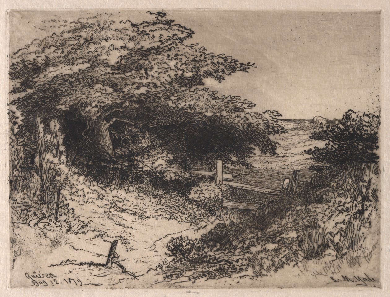 马萨诸塞州巴恩斯特布尔县奎赛特，1879年。 作者 乐华弥尔顿耶鲁