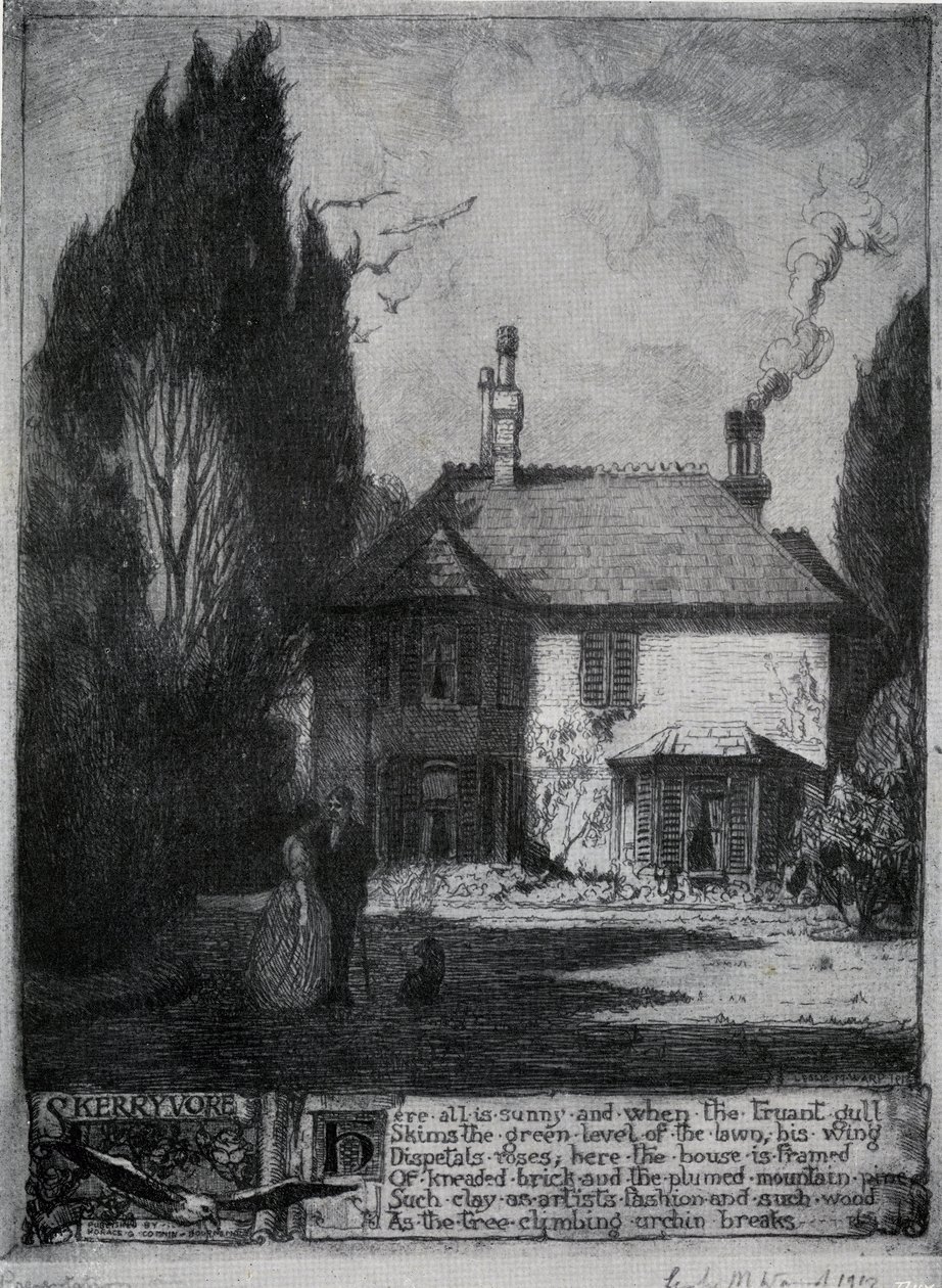 &39;Skerryvore&39;，伯恩茅斯，多塞特郡，英格兰，1912年 作者 莱斯利·马修·沃德